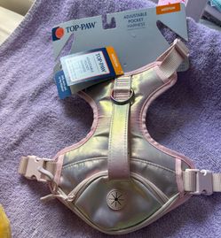 Top paw harness color pink size medium