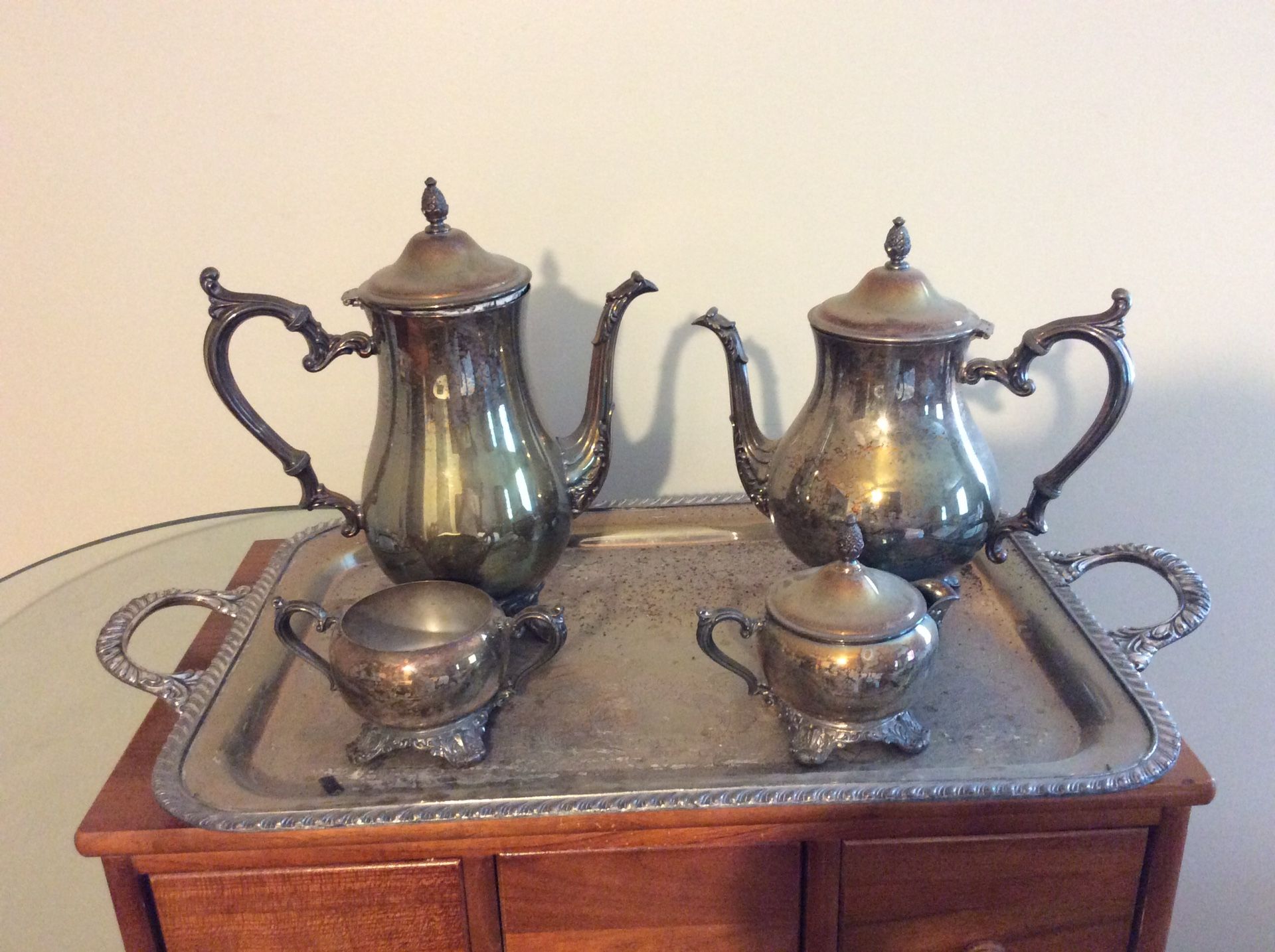 Silver plated Coffee and Tea set 5 pieces