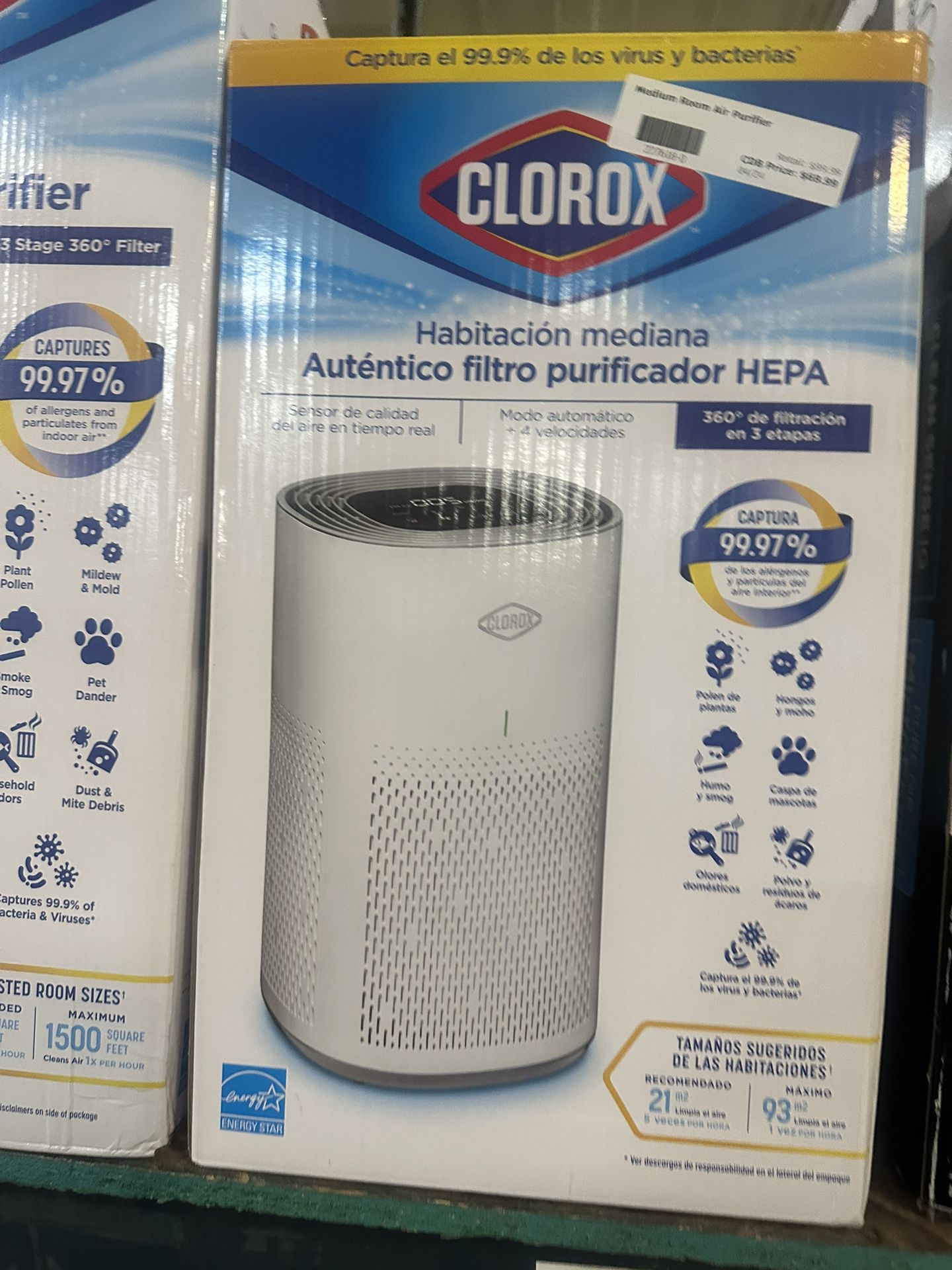 Clorox Air Purifiers for Home, True HEPA Filter