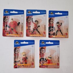 Disney Pixar The Incredibles Micro Collection Mini Figures SET OF 5

