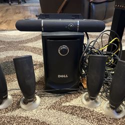 Dell MMS 5650 Surround Sound 5.1 Home Theatre System PC Speakers