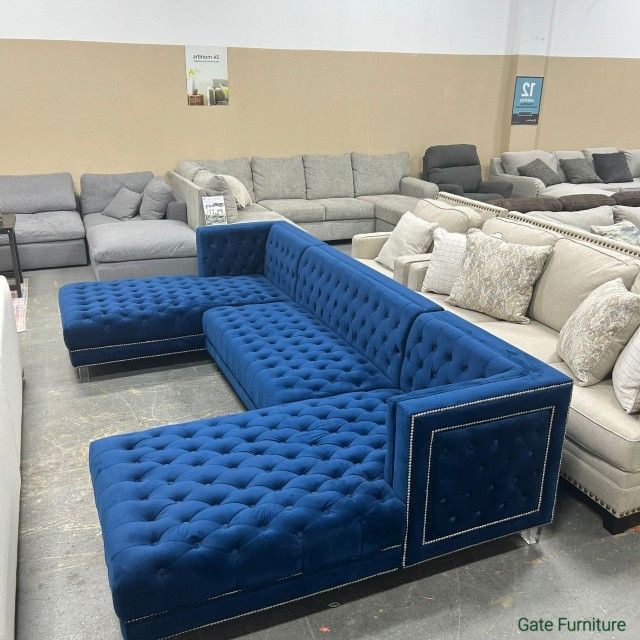 MODA VELVET 3PC. SECTIONAL