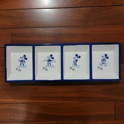 Vintage Disney Mickey Mouse Ceramic Serving Tray 18½"