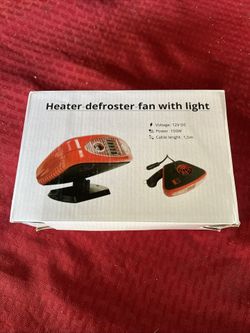 150W 12V Heater-defroster-fan With Light