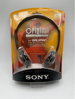 Vintage Sony Original Stereo Headphones for Sony Walkman