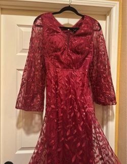Red Sequin Lace Formal Gown