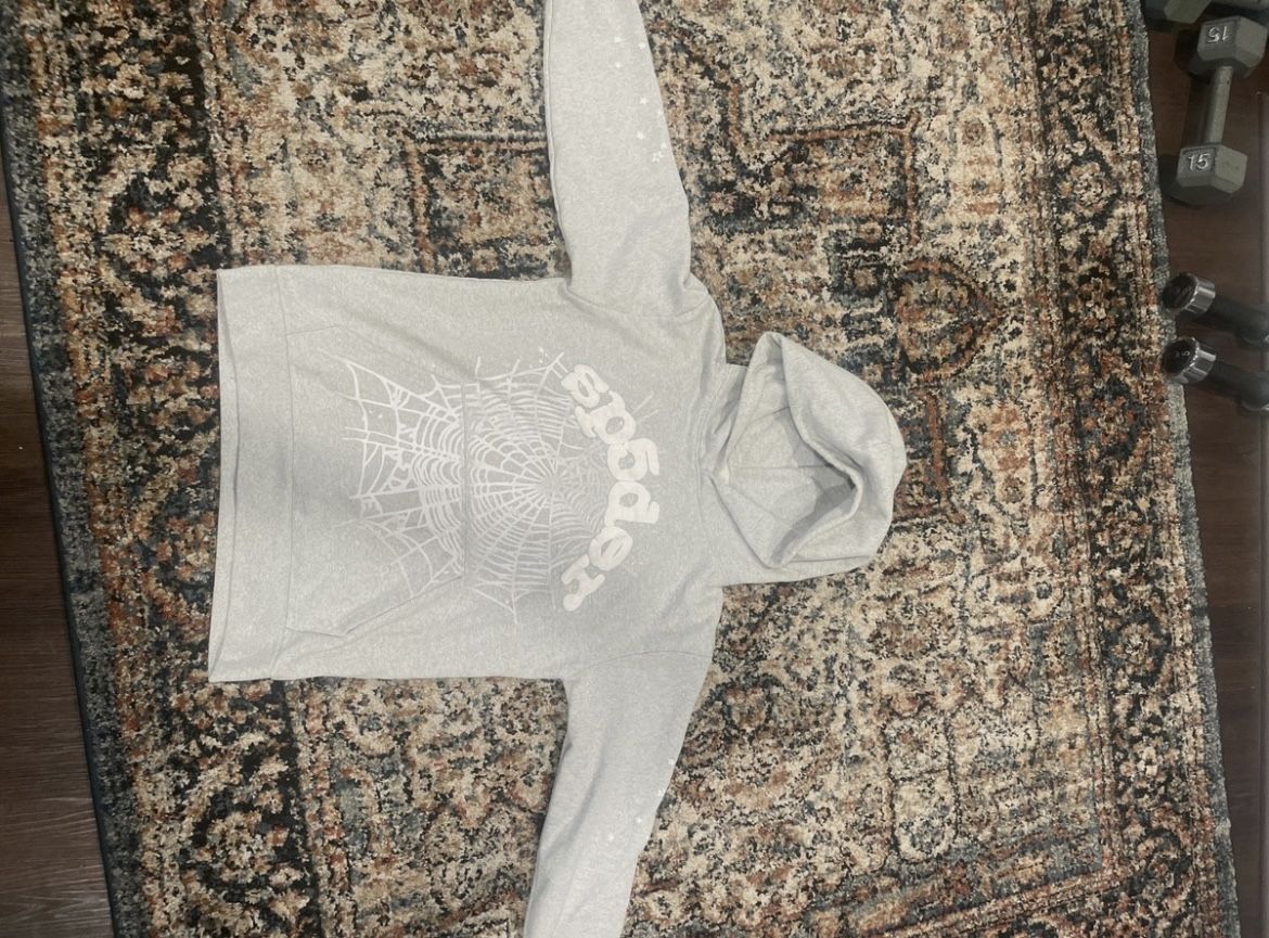 Grey Sp5der Hoodie