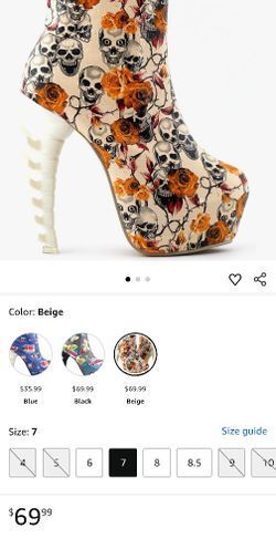 SHOW STORY Cool Zip High-top Bone High Heel Hidden Platform Ankle Boots