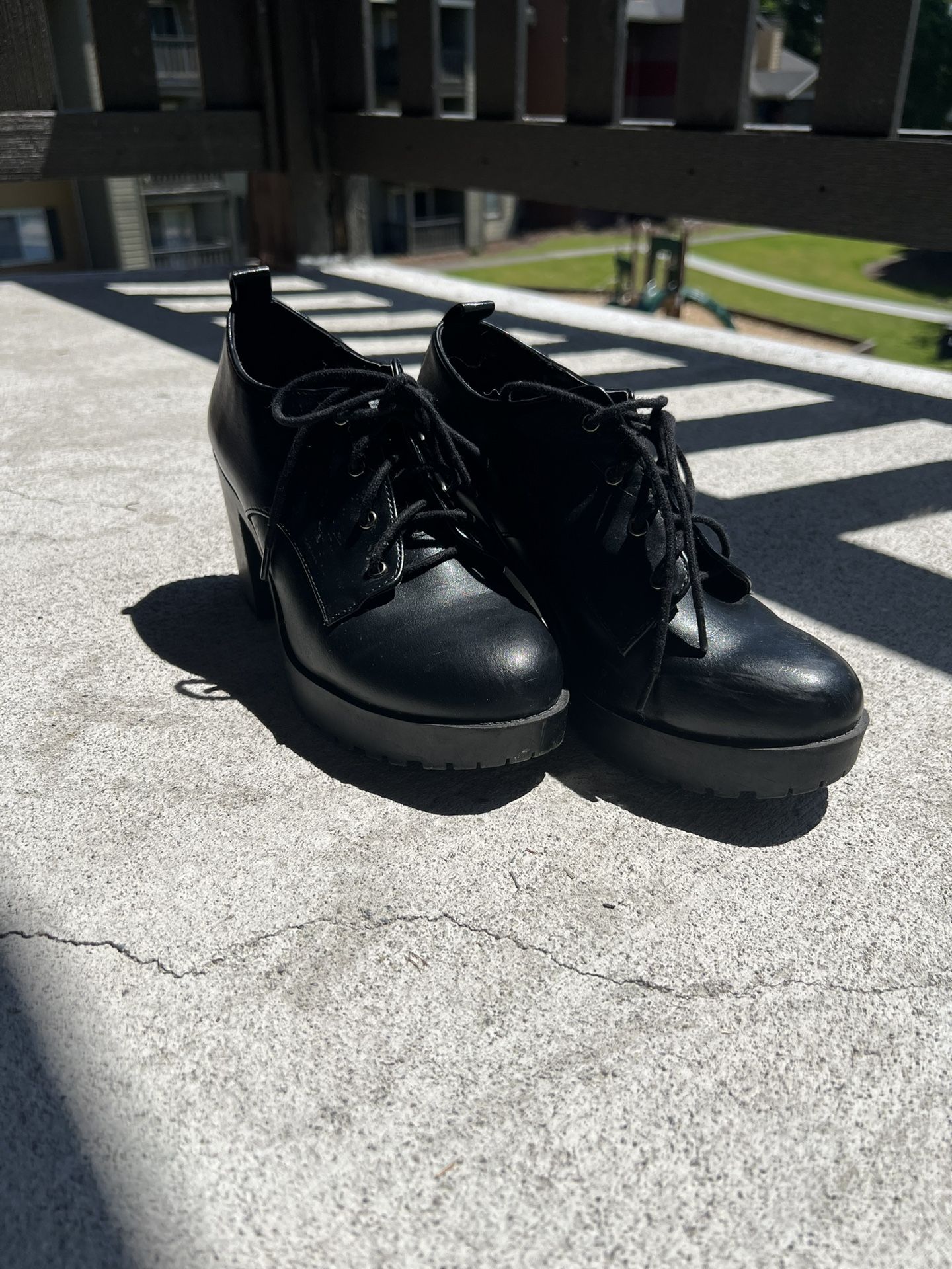 Black Chunky Boots