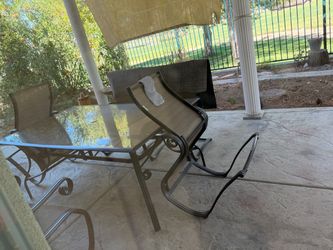 Patio table and chairs