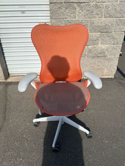 Herman Miller Mirra Chair - Orange/Graphite Mesh Task Chair