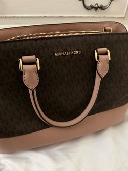 Michael Kors Signature Logo Satchel Handbag