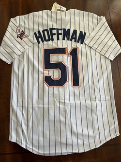 San Diego padres retro jersey Hoffman white pinstripe