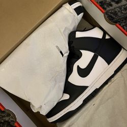 Nike Dunk Panda Size 9.5 Black White Retro 11W High