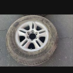 1 — 265/65r17 6x139.7 6x5.5 Gx470 Gx460 Stock Wheels Rims 100% Tires Treads!!!!