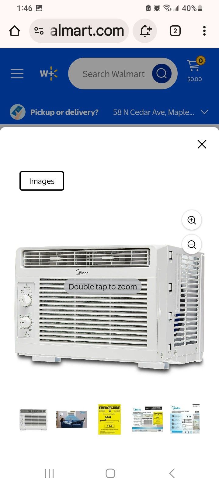MIDEA AIR CONDITIONER LIKE NEW 5000 BTU 2 AVAILABLE