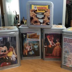 Walt Disney Co Nestle 90’s Cookie Tin Magic Of The 25th Anniversary Walt Disney($12.99 Each, We Have Total 20 Tins)