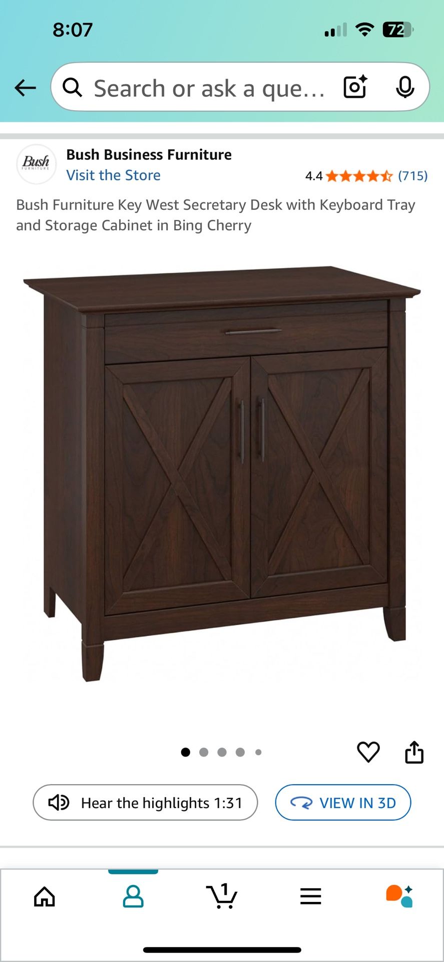 Small Secretary Desk