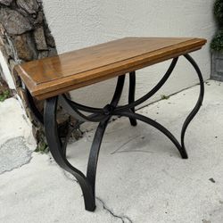 Solid Wood/metal Table 