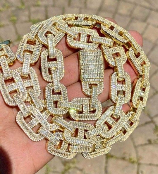 New Chain 16MM Gold Plated 14k Doesn't Loses Color