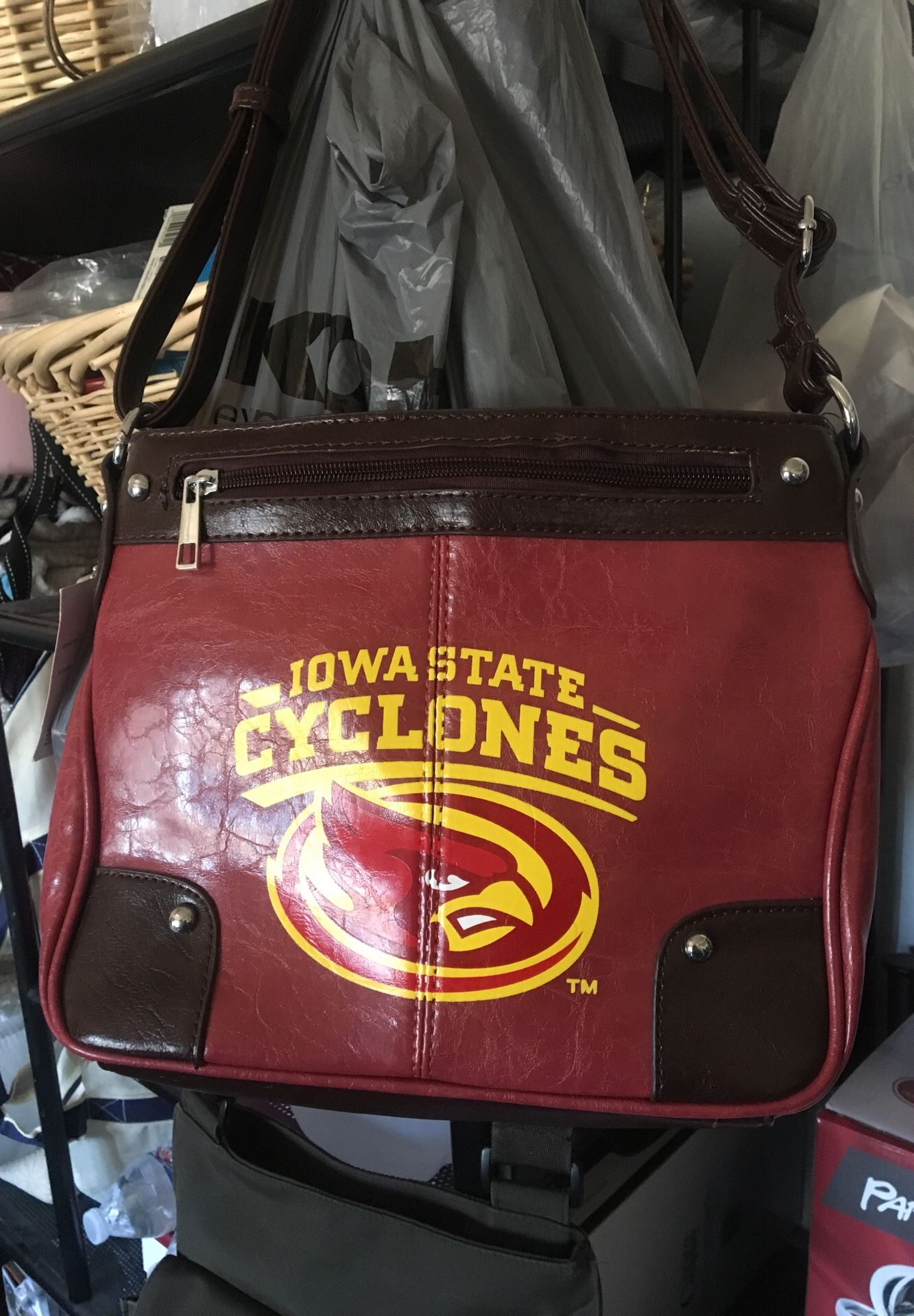 Iowa State cyclones purse and Matching scarf