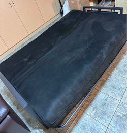 Black Futon with Metal Frame