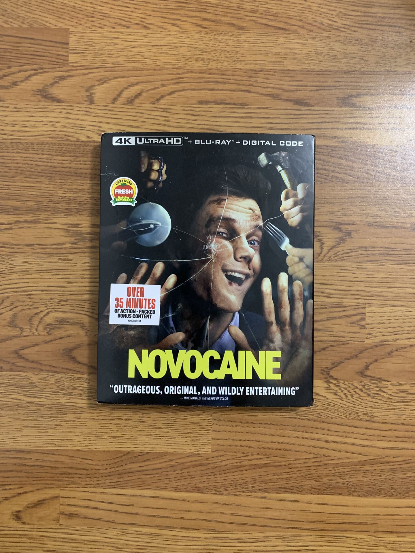 Novocaine 4K UHD Blu-ray Combo Pack (4K UHD Blu-ray + Blu-ray)