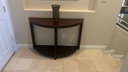 Entryway table dark brown