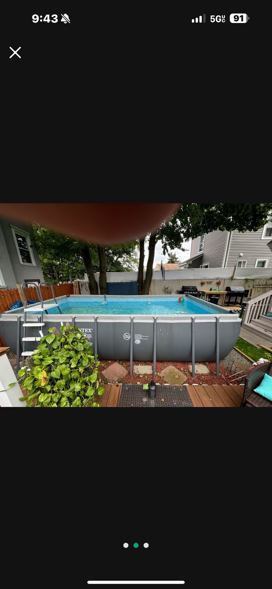 18ft By9.5 Ft Rectangle Pool