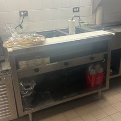 Delfield 3 Compertment Steam Table With Sink ( Very Clean )