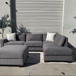 Gray Sectional Couch - Free Delivery 