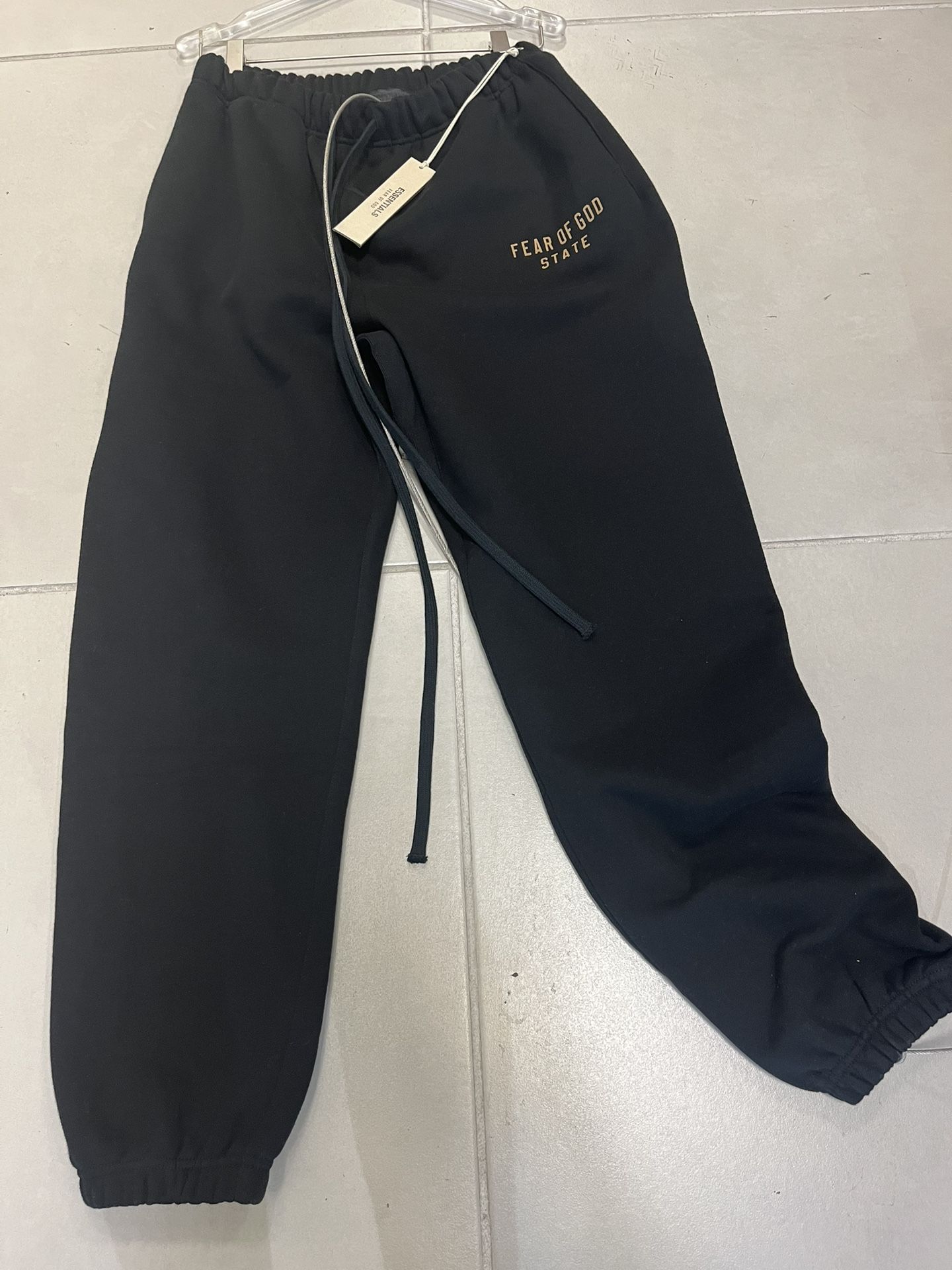 Essentials Fear Of God Fleece Sweatpants Black