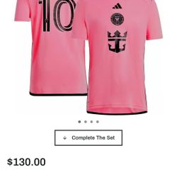 ADIDAS MESSI PINK JERSEY- NEW WITH TAGS