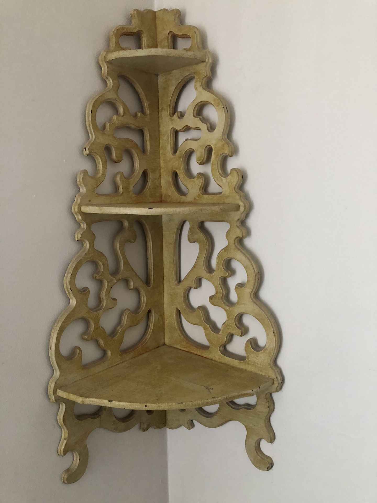 Corner Wood Shelf 3 Tier