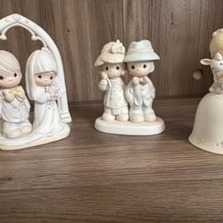 3 Precious Moments Statues