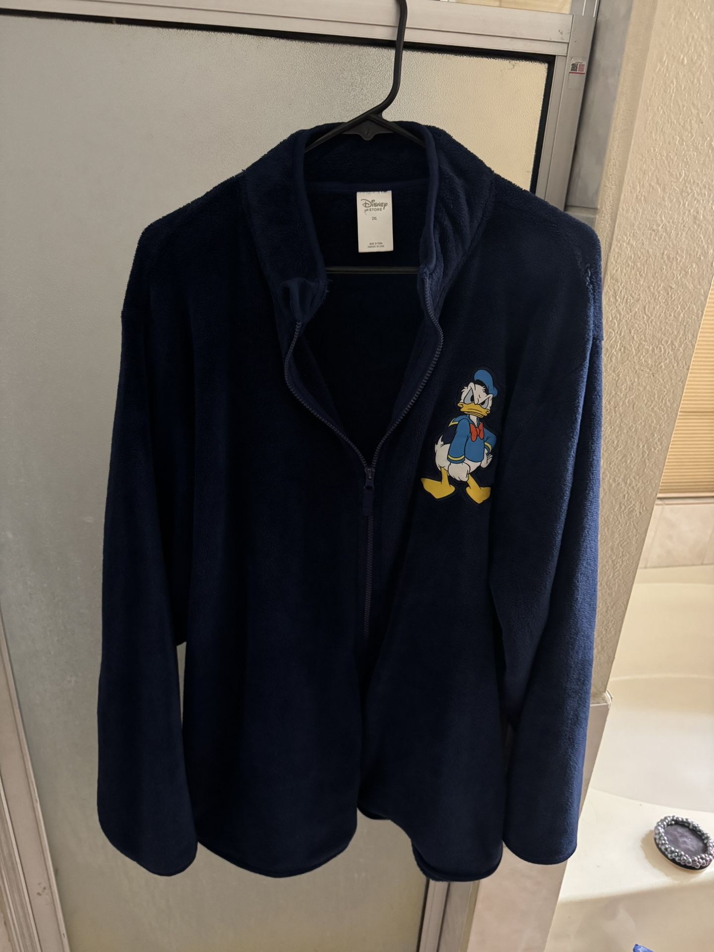 Disney Store Donald Duck Fleece Zip Up Jacket