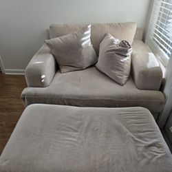 Love Seat And Foot Rest