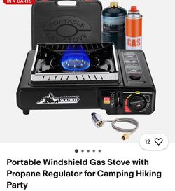 Portable propane gas stove