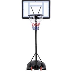 7.2-9.2ft Basketball Hoop Backboard System Portable Removeable Basketball Hoop & Goals Outdoor/Indoor Adjustable Height Basketball Set for Youth 59190