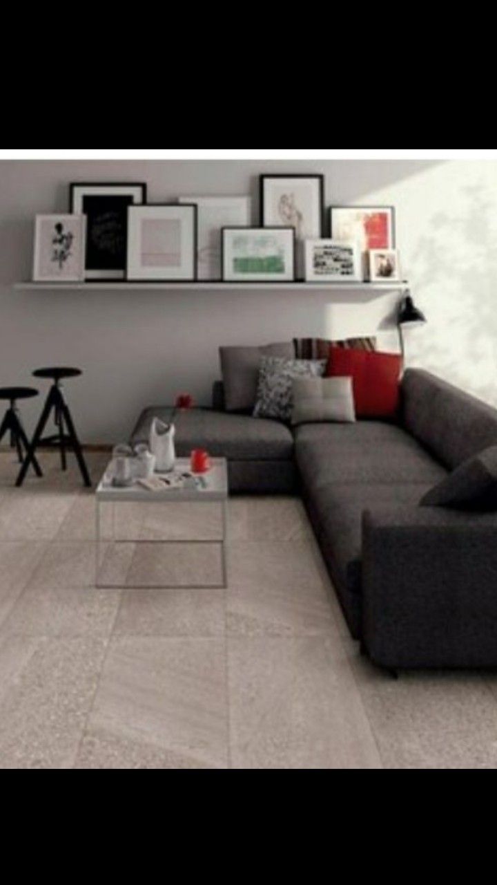 MULIA TILE Balance Gray 12-in x 24-in Porcelain Floor and Wall Tile