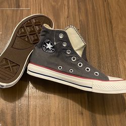 Converse Hightop Grey Womens Sz. 5  / With New Laces 