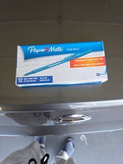 Paper Mate 12 Ball Point Pins Blue Ink