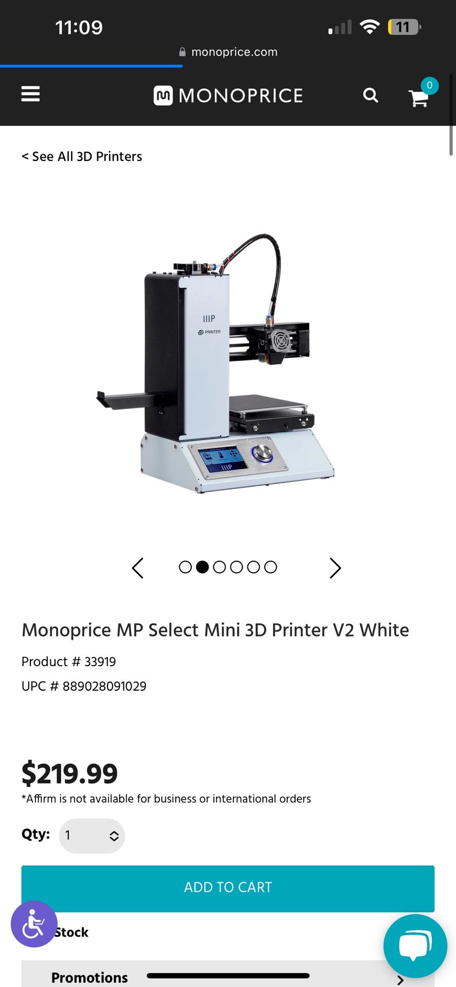 IIIP 3D PRINTER MINI