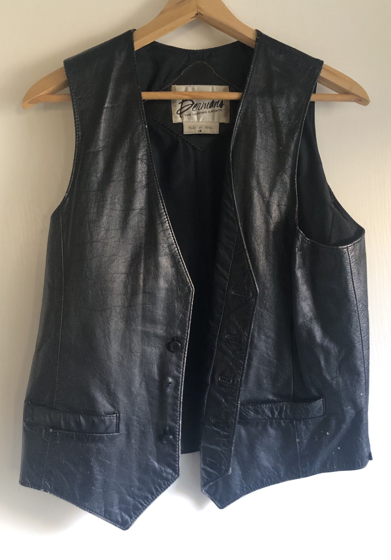 Leather Vest Biker Motorcycle