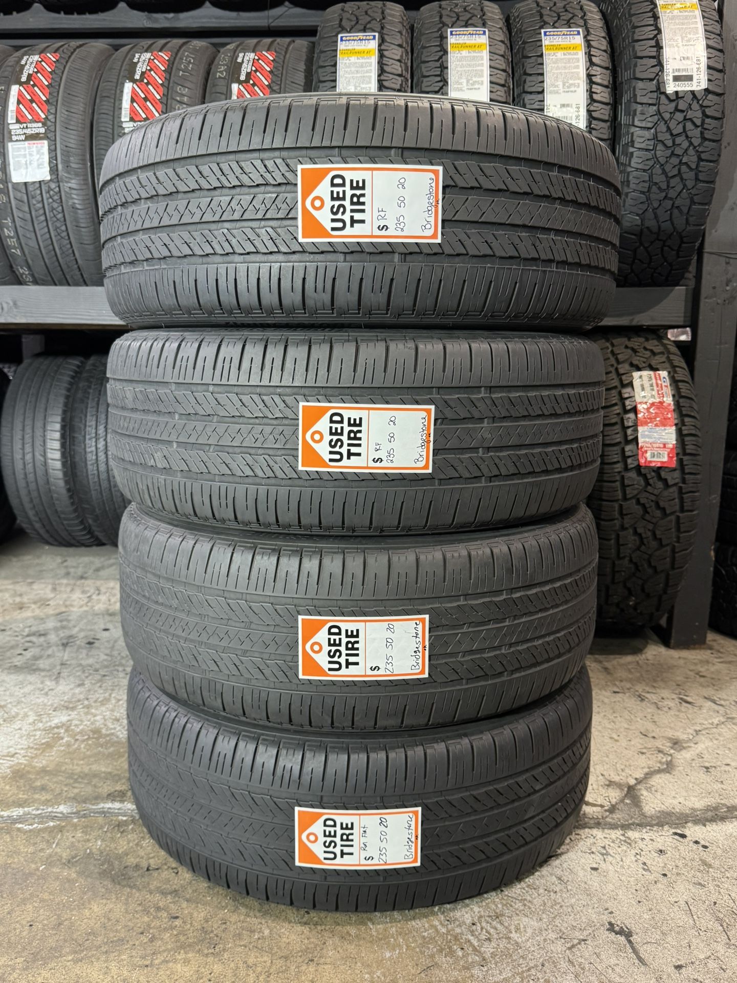 235/50/20 Bridgestone RF