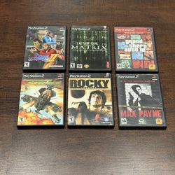 🎮 PS2 Game Bundle — 6 Games | GTA III, Enter the Matrix, Max Payne + More | All CIB