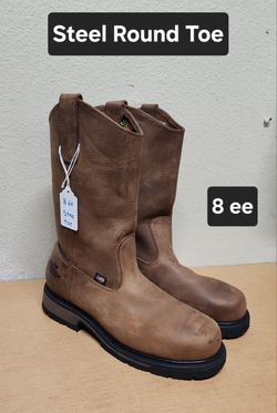 Thorogood work boots sz 8 ee STEEL ROUND TOE