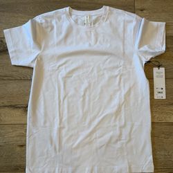 Conquer Reform Crewneck Short Sleeve ALO Yoga Large White T-shirts New Ali Yoga Clothing