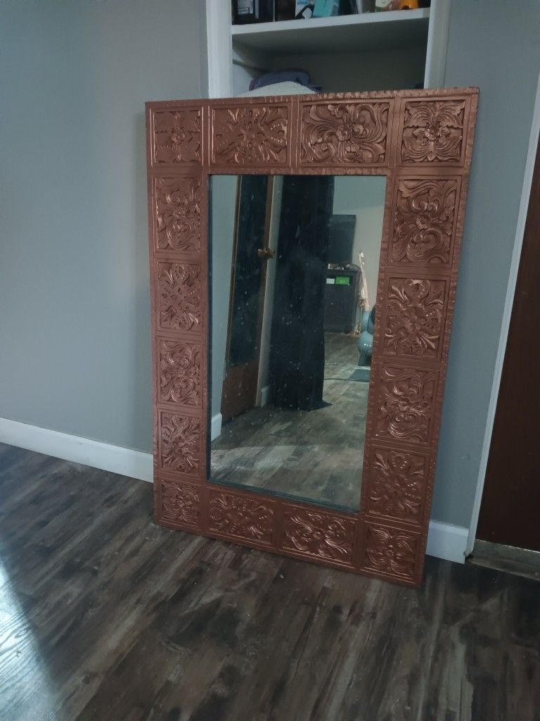 Rose Gold Couch Mirror
