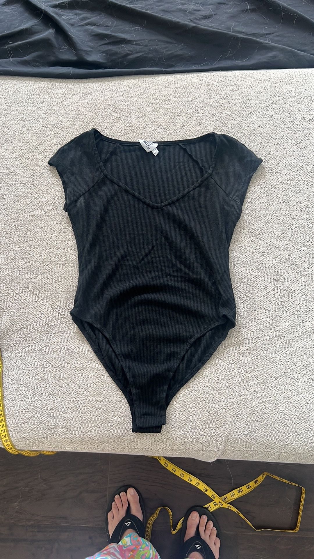Princess polly ribbed bodysuit black Gently pre-loved size 10 Questions? Leave a comment below!